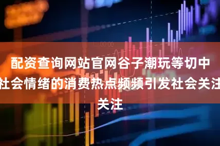 配资查询网站官网谷子潮玩等切中社会情绪的消费热点频频引发社会关注